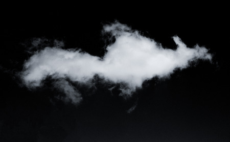 white clouds in the Black skyの写真素材