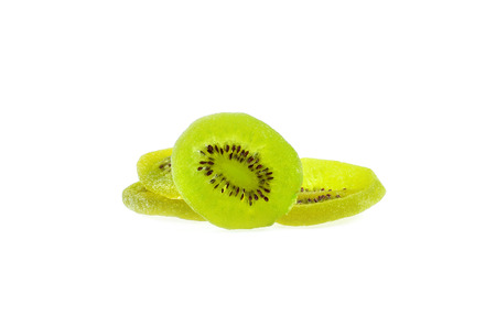 Kiwi Dry on white backgroundの写真素材