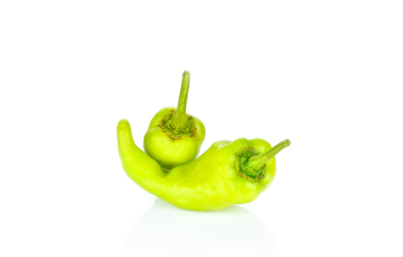 Bell pepper on white backgroundの写真素材