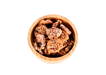 Rice Cracker on white backgroundの写真素材