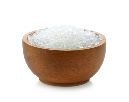 Moisture absorption on white backgroundの写真素材