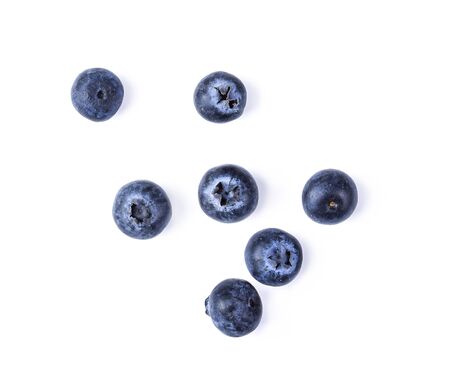 blueberry fresh on white backgroundの写真素材