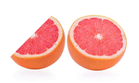 Orange slice isolated on white backgroundの写真素材