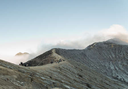 Kawah ijen volcano, Indonesiaの写真素材