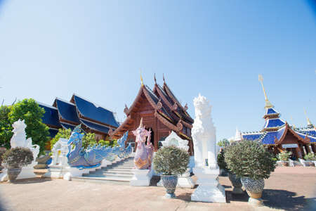 buddhist temple near Chiang Mai, Thailandのeditorial素材