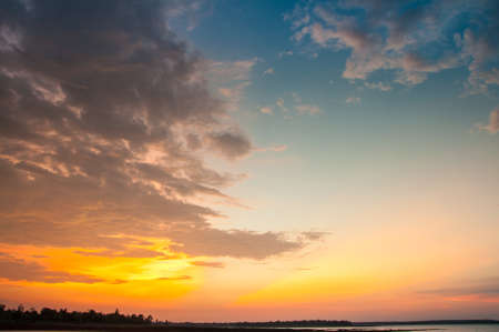 Beautiful twilight sky with cloud before sunset morning background image