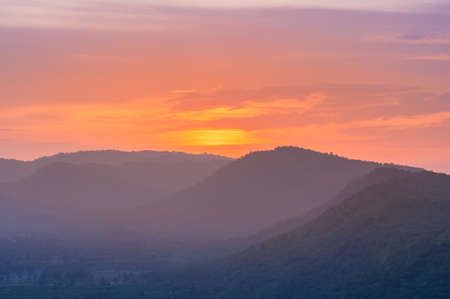 Beautiful twilight sky with cloud before sunset morning background imageの写真素材