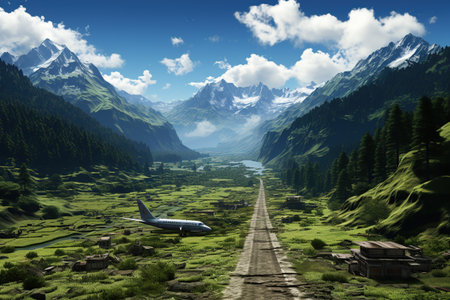 Travelers exploring tourist destinations around the world, capturing the beauty of diverse cultures, stunning landscapes, and iconic landmarks. Generated with AIの素材