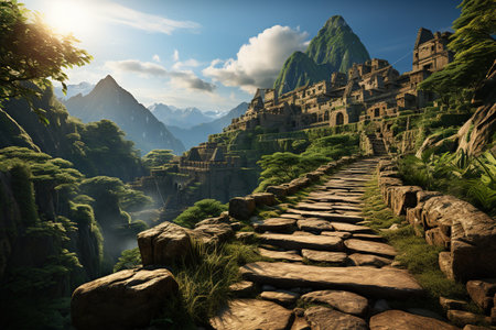 Travelers exploring tourist destinations around the world, capturing the beauty of diverse cultures, stunning landscapes, and iconic landmarks. Generated with AIの素材