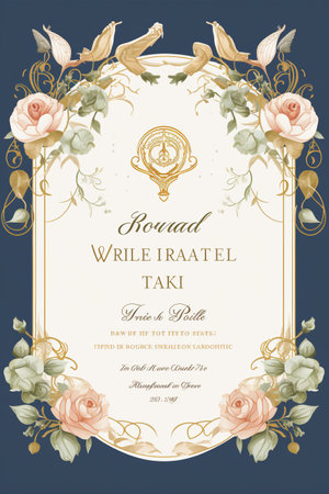 Rustic Charm Invitation: A wooden-themed invitation with burlap accents for a rustic wedding.Generated with AIの素材