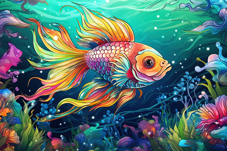 Coloring pages: Printable or digital illustrations designed for coloring with a variety of colors,Generated with AIの素材