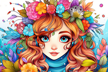 Coloring pages: Printable or digital illustrations designed for coloring with a variety of colors,Generated with AIの素材
