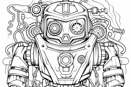Coloring pages: Printable or digital illustrations designed for coloring with a variety of colors,Generated with AIの素材