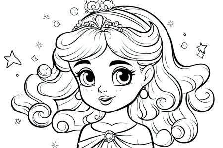 Coloring pages: Printable or digital illustrations designed for coloring with a variety of colors,Generated with AIの素材