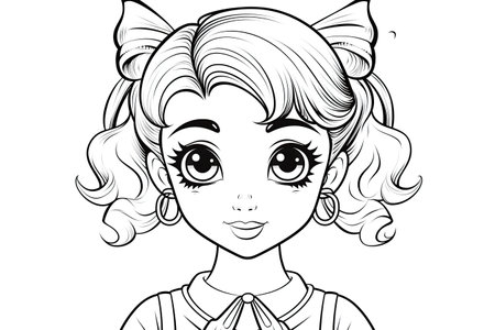 Coloring pages: Printable or digital illustrations designed for coloring with a variety of colors,Generated with AIの素材