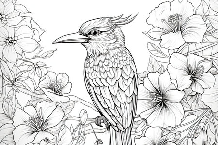 Coloring pages: Printable or digital illustrations designed for coloring with a variety of colors,Generated with AIの素材