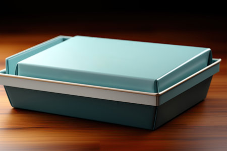 Paper tray mockup: Digital or physical representations of paper trays,Generated with AIの素材