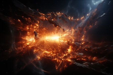 Supernova Explosion light as a star goes supernova, briefly outshining entire galaxies.Generated with AIの素材