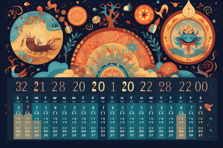 A 2024 calendar featuring all 12 months with dates and holidays highlighted,Generated with AIの素材
