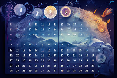 A 2024 calendar featuring all 12 months with dates and holidays highlighted,Generated with AIの素材