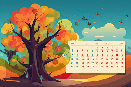 A 2024 calendar featuring all 12 months with dates and holidays highlighted,Generated with AIの素材