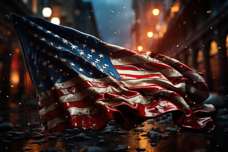 Fourth of July Independence Day in the United States,Generated with AIの素材
