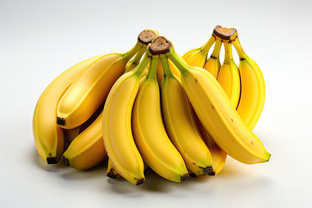 A vibrant bunch of ripe bananas.Generated with AIの素材