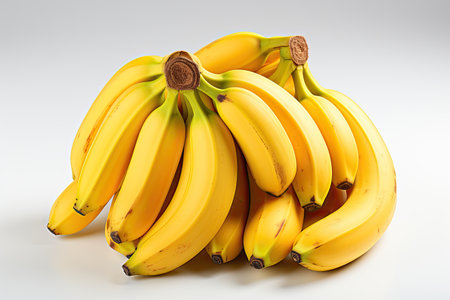 A vibrant bunch of ripe bananas.Generated with AIの素材