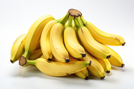 A vibrant bunch of ripe bananas.Generated with AIの素材