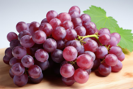 A bunch of sweet, seedless grapes. isolation white background,Generated with AIの素材