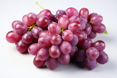 A bunch of sweet, seedless grapes. isolation white background,Generated with AIの素材