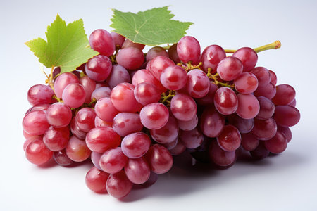 A bunch of sweet, seedless grapes. isolation white background,Generated with AIの素材