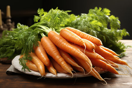 Freshly harvested carrots. isolation white background,Generated with AIの素材