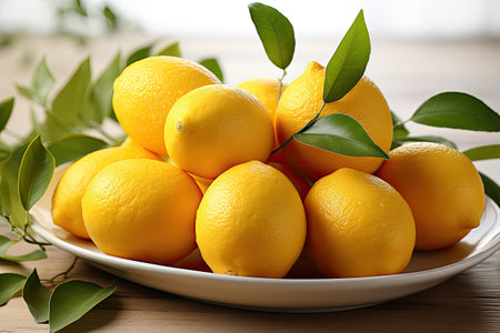 Freshly harvested lemons and sliced . isolation white background,Generated with AIの素材
