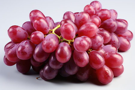 A bunch of sweet, seedless grapes. isolation white background,Generated with AIの素材