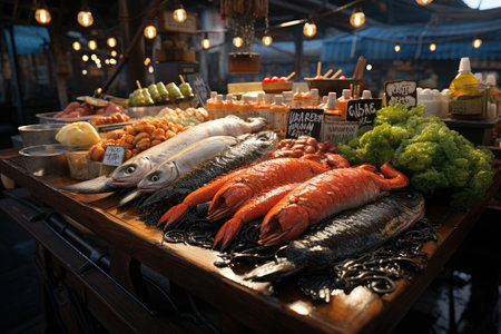Fishermen raise fish in farms with great joy and catch fish to sell in the market.の素材