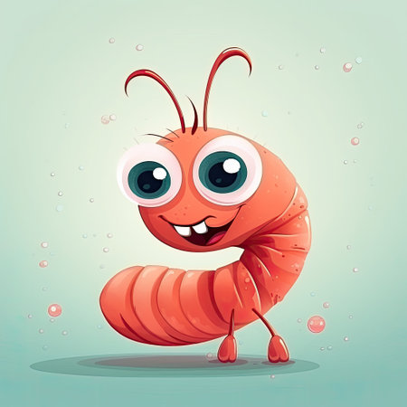 A cute and charming crab character in vector illustration,の素材