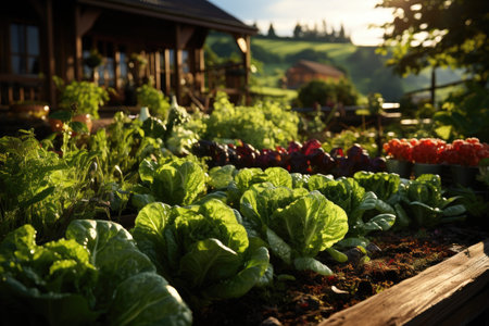 Backyard Garden: Growing organic vegetables and herbs at homeの素材