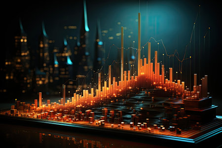 Economic Graphs: Graphs and charts depicting financial trendsの素材