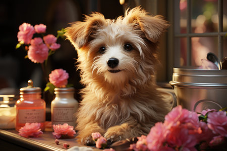 Pet Grooming: Pampering pets with grooming services in-houseの素材