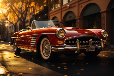 Vintage Vibes: Retro fashion, classic cars, and timeless nostalgia.の素材