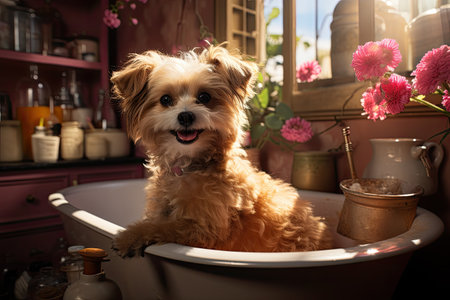 Pet Grooming: Pampering pets with grooming services in-houseの素材