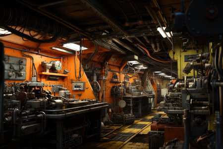 Marine Engineer: Inspecting ship engines and systemsの素材