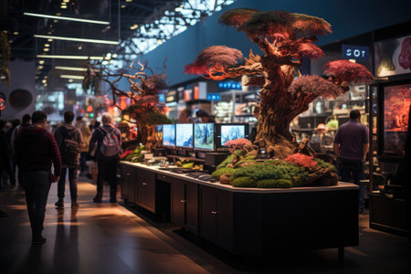 Toy Merchant: Selling toys and games at a toy fairの素材