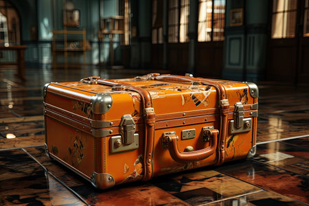 Vintage Travel: Retro suitcases, old-world charm, and historic journeyの素材