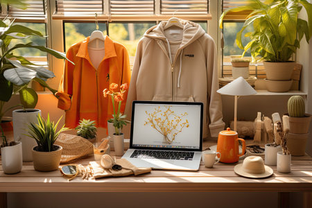 Online Retail: E-commerce shop for curated products from homeの素材