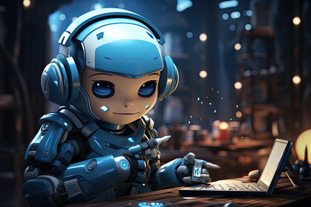 Customer Support Chatbots: Develop an AI-powered chatbot to handle customer inquiries and support.の素材