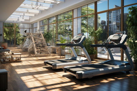 health and wellness-themed AI visuals for fitness and medical industriesの素材