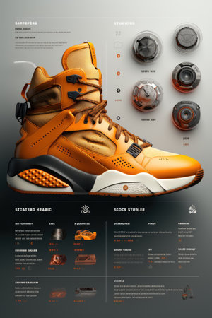 E-commerce Website Product Page Mock-up: Design an engaging product page UI mock-up for an e-commerce website with AIの素材