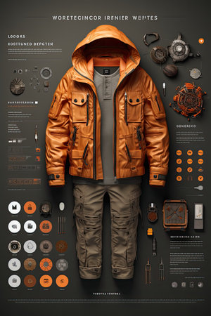 E-commerce Website Product Page Mock-up: Design an engaging product page UI mock-up for an e-commerce website with AIの素材